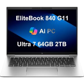HP EliteBook 840 G11 Business Laptop (14" FHD+ Anti-Glare, Intel 12-Core Ultra 7 155U, 32GB DDR5 RAM, 1TB SSD) Backlit, Fingerprint, 5MP Webcam, 2x Thunderbolt 4, Wolf Security, Win 11 Pro, 2025 AI PC