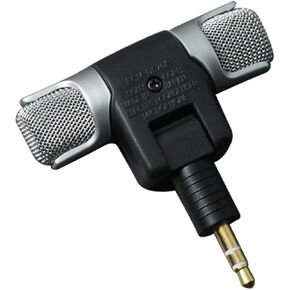 1Pc Mini Stereo Microphone for PC Laptop Lightweight Omnidirectional Mic with Jack for Streaming Recording Easy Design