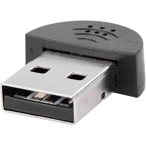 Keenso Super Mini USB 2.0 Microphone for Portabledesktop PCs: High Loyalty Sound for Skype/, Noise Reduction and Omnidirectional Truck (Black)