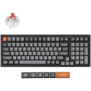 Keychron K4 Max Mechanical Keyboard Wireless with Number Pad, 2.4 GHz/Bluetooth 5.1/Wired Custom Keyboard with 100 Keys, Programmable RGB Backlight Hot-Swappable for Mac Windows Linux