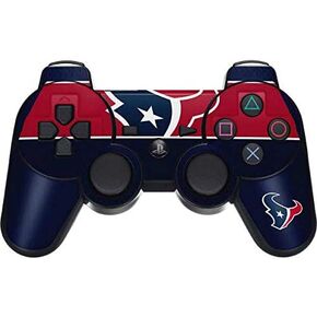 Skinit Decal Gaming Skin Compatible with PS3 Dual Shock Wireless Controller - Officially Licensed NFL Houston Texans Zone Block Design