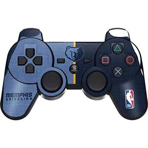 Skinit Decal Gaming Skin for PS3 Dual Shock Wireless Controller - Officially Licensed NBA Memphis Grizzlies Canvas Design