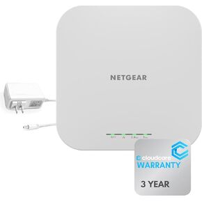 NETGEAR WAX610PA Wi-Fi 6 Access Point | Dual-Band AX1800 | Insight Cloud Managed | 2.5 GigE | Up to 200 Client Devices | Power Adapter Included | Cloud Care's 3-Year Warranty SupportPlus