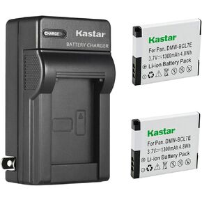 Kastar AC Wall Battery Charger Replacement for Panasonic DMW-BCL7 DMW-BCL7E Battery, DMW-BTC11 Charger, Panasonic Lumix DMC-XS1, Lumix DMC-XS3, Lumix DMC-F5, Lumix DMC-FH10, Lumix DMC-FS50