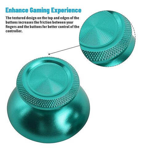 TOMSIN Metal Buttons Replacement Kit for PS5 Controller – Aluminum Thumbsticks & O X Square Triangle & Dpad Buttons Accessories Compatible with PlayStation 5 DS Controller (Green) in Kuwait