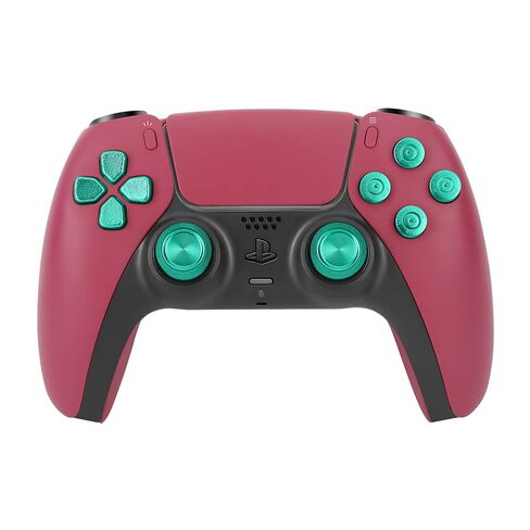 TOMSIN Metal Buttons Replacement Kit for PS5 Controller – Aluminum Thumbsticks & O X Square Triangle & Dpad Buttons Accessories Compatible with PlayStation 5 DS Controller (Green) in Kuwait