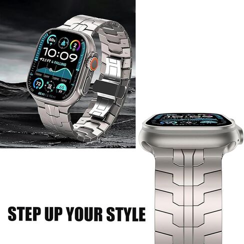 Compatible with WHOOP PEAK Bands with Case bands, Quick Release Stainless Steel Metal Strap with Folding Clasp Replacement Band Compatible with WHOOP 5.0 PEAK, LIFE MG, One, 4.0, 3.0 in Kuwait