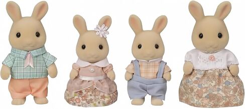 Calico Critters, Sweetpea Rabbit Family, Dolls, Dollhouse Figures, Collectible Toys, 3 inches in Saudi Arabia