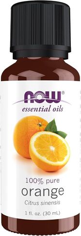 NOW Essential Oils, Orange Oil, Uplifting Aromatherapy Scent, Cold Pressed, 100% Pure, Vegan, Child Resistant Cap, 4-Ounce in Saudi Arabia