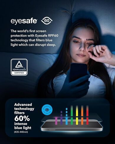 ZAGG InvisibleShield Glass XTR3 iPhone 16/15 Screen Protector - Blue-Light Filtration, 10X Stronger, Scratch & Smudge-Resistant Surface, Edge-to-Edge Protection, Install Tray Included in Saudi Arabia