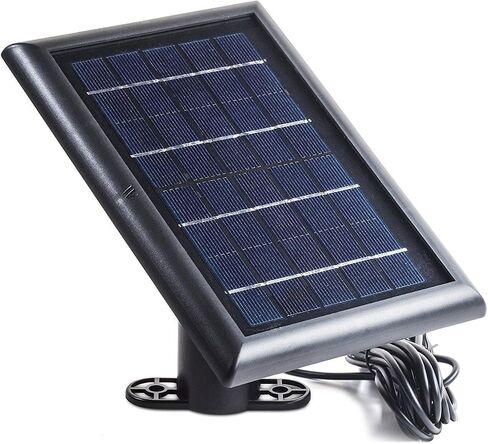 Wasserstein 2W 6V Solar Panel with 13.1ft/4m Cable Compatible with Arlo Ultra/Ultra 2, Arlo Pro 3/Pro 4, & Arlo Floodlight ONLY (White, 2-Pack) - Camera Not Included in Saudi Arabia