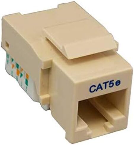 Cat5e RJ45 UTP Tool Less Keystone Jack (Beige) in Saudi Arabia