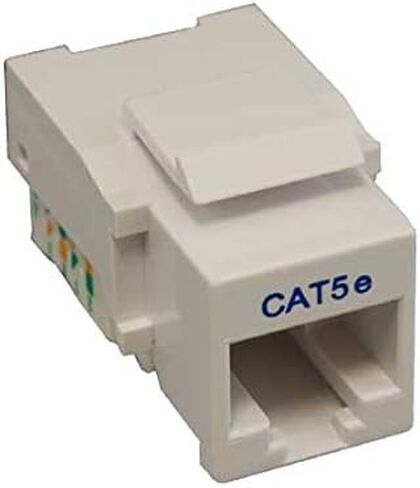 Cat5e RJ45 UTP Tool Less Keystone Jack (Beige) in Saudi Arabia
