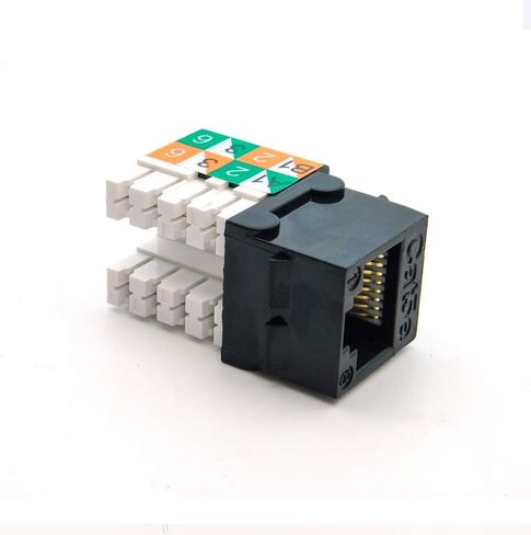 InstallerParts Cat.5e Rj45 110 Type Keystone Jack ، 90 درجة ، 50 حزمة ، العاج in Saudi Arabia