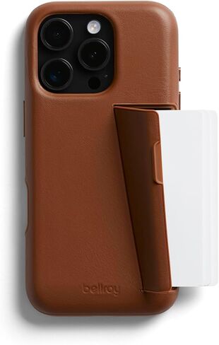 Bellroy Phone Case – 3 Card for iPhone 16 Pro (Leather iPhone case, Phone Wallet) - Black in Kuwait