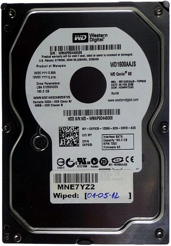 WD Blue 160 GB Desktop Hard Drive: 3.5 Inch, 7200 RPM, PATA, 8 MB Cache - WD1600AAJB in Saudi Arabia