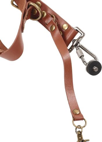 Camera Strap, Leather Dual Camera Harness, Camera Shoulder Strap for 2 Cameras, Adjustable Double Camera Harness in Saudi Arabia