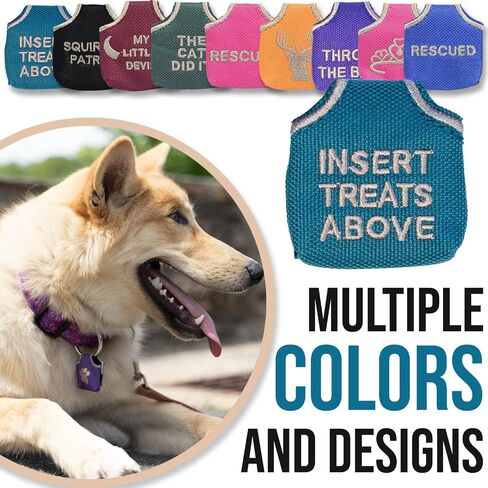 Woofhoof Dog Tag Silencer, Black Pawprint - Quiet Noisy Pet Tags - Fits Up to Four Pet IDs - Dog Tag Cover Protects Metal Pets IDs, Made of Durable Nylon, Universal Fit, Machine Washable in Kuwait