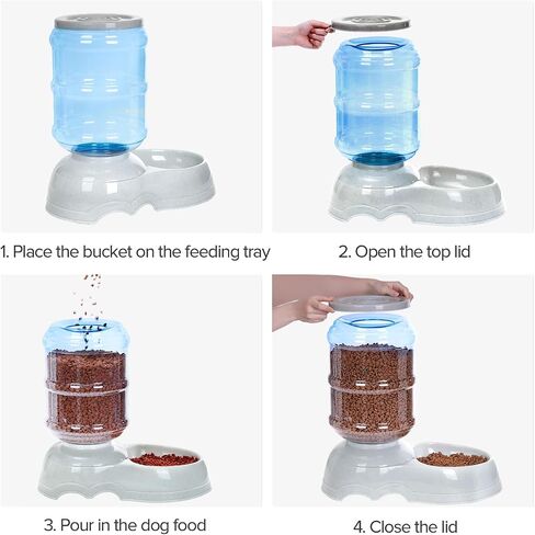 Kenond 3 Gallon Large Dog Water Dispenser, Automatic Gravity Water Bowl in Kuwait