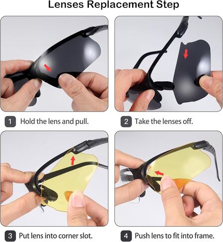 KEMIFON Shooting Safety Glasses Anti Fog Shooting Gun Range Eye Protection Tactical Eyewear for Men and Women with Clear and Grey Interchangeable Lenses in Kuwait