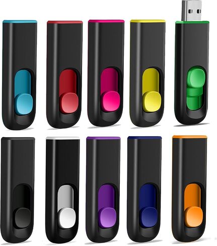 16GB USB Flash Drives 5 Pack 16GB Thumb Drives Memory Stick Jump Drive Pen Drive Colorful Multipack for Storage and Backup in Kuwait