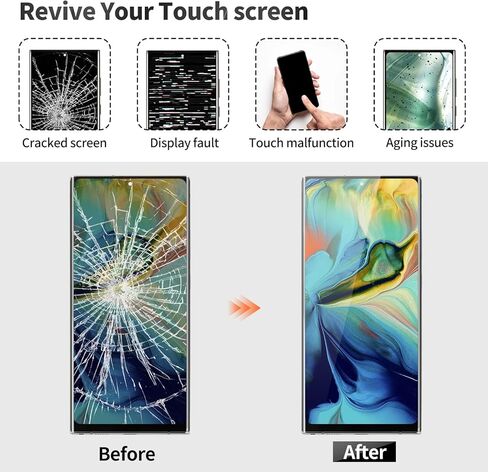 OLED for Samsung Note 20 Ultra Screen 4G لـ Samsung Galaxy Note 20 Ultra 5G LCD شاشة الاستبدال الشاشة لمسة لـ Samsung Note 20 Ultra Digitizer مع إطار أسود (مع وظيفة بصمة الإصبع) in Kuwait