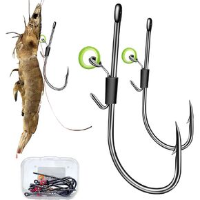 Fishing Hooks-Live Shrimp Hook Bait Holder Hooks,Fishing Lures Saltwater Freshwater,Fishing Gear Fishing Lure