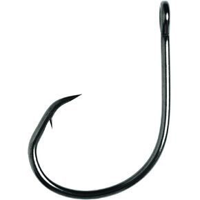Eagle Claw L197 Circle Hook Platinum Black Finish, Offset Circle Hook Sizes 2/0 to 8/0 in 50 and 100 Packs