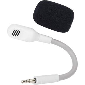 Yoidesu Mic Replacement for Barracuda X Game Headset, 3.5mm Detachable Gaming Boom Microphone with Foam (White)