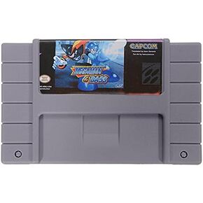 Megaman & Bass 16 Bit Game Cartridge Card for SFC SNES Battery Save File