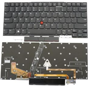 BestParts Backlit Laptop Keyboard Replacement for Lenovo Thinkpad X1 Carbon 9th Gen 2021 Gen 9 Type 20XW 20XX US Layout with TrackPoint Black