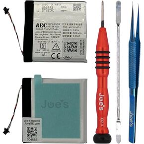 OEM Original Battery Replacement for Beats Solo 2 (B0513), Solo 3 (A1794), and Solo 4 (A3140) Headphones 520mAh Screwdriver, Pry Tool, Tweezers, Tape Fix Failing Battery Professional Repair