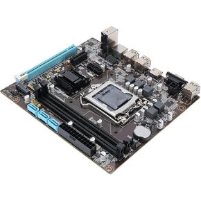 H110 Computer Gaming Motherboard, for LGA 1151 ATX 2 Channel Motherboard, DDR4 M.2 Nvme NGFF Serial ATA3.0 WiFi Gigabit LAN PCIe Motherboard Supports for 6 7 8 Gen 14nm CPU