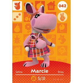 Nintendo Animal Crossing Happy Home Designer Amiibo Card Marcie 042/100 USA Version