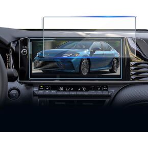 Tempered Glass Screen Protector for Toyota Camry 2025,Infotainment Navigation Screen Film Compatible With Camry (XLE/XSE/SE) Accessories - 12.3 inch