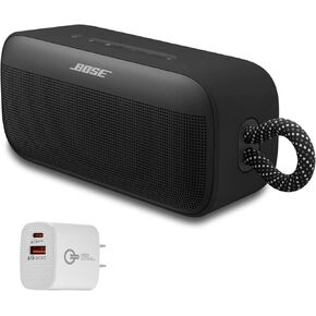 Bose SoundLink Plus Portable Bluetooth Speaker, Wireless Outdoor Speaker, Up to 20 Hours Battery Life, Waterproof and Dustproof + Green Extreme 20W 2-Port Wall Charger (Black)