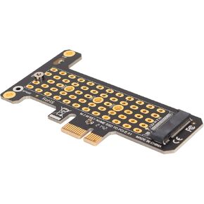 NVMe M.2 to PCIe X1 Riser Card High Performance Aluminum Cooling PCIe Adapter for Desktop 8, for 10 Black 1 Unit