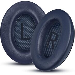 Headphones Replacement Ear Pads, Protein Leather earpad Cushions for Bose Quiet Comfort QC35 Headphones, Replacement Earpads, Softer Memory Foam - Red