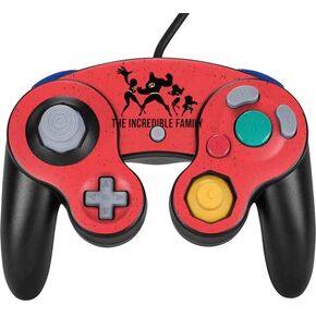 Skinit Decal Gaming Skin Compatible with Nintendo Gamecube Controller - Officially Licensed Disney The Incredibles Family Sillhouette Design