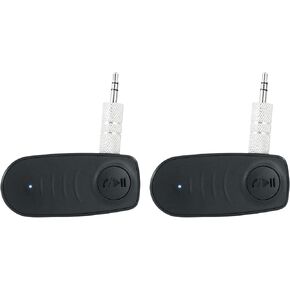Rockville BT-Link Bluetooth Adapters (2), Aux to Bluetooth 5.0, Wireless Sync, DSP Audio, 35ft Range, Perfect for Home, Car, and Pro Audio Systems