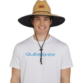 Quiksilver للرجال واسعة الحافة في الهواء الطلق قبعة Straw Sun Hat