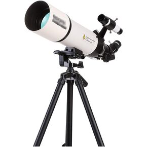 Telescope,80Mm Aperture Astronomical Refracting Telescope,Travel Telescope with Carry Bag, Adjustable Height Tripod,Compact and Portable, for Beginner