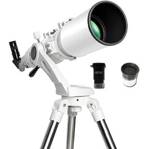 Telescope for Kids& Beginners, 102mm Aperture 600mm Astronomical Refractor Telescope, Tripod& Finder Scope, Portable Travel Telescope