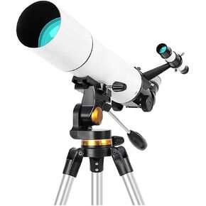 Telescope Telescopes for Astronomy, 80mm Refractor Low Light Waterproof HD Telescope, Travel Telescope with Carry Bag - Ideal Telescope for Beginners Telescope