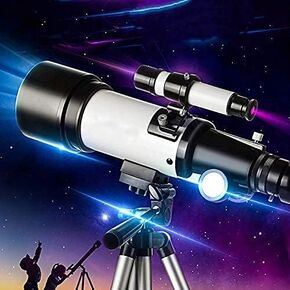 Telescope Telescopes for Astronomy Beginners,50-100mm Caliber Mount Astronomical Refracting Telescope for,Travel Telescope with Tripod,Carry Bag and HD Eyepiece Double The Comfort
