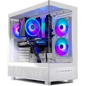 Skytech Gaming Azure 3 Desktop PC, Ryzen 7 7700 3.8 GHz (5.3GHz Turbo), NVIDIA RTX 5060 Ti 16GB, 1TB NVMe SSD, 16GB DDR5 RAM 6000, 650W Gold PSU, Wi-Fi, Win 11