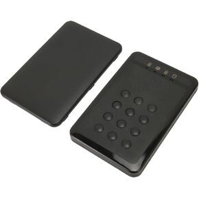 Enclosure, 2.5inch USB3.0 Password Access Hardware Encrypted Portable Enclosure for Win7 8 10 for OS X 10 and Above, Jopwkuin1wtfzgin6x