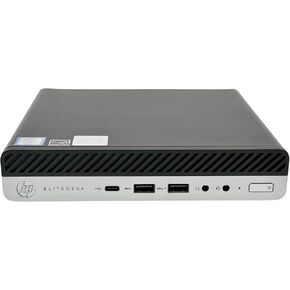 HP ELITERESK 800 G4 MINI PC | Intel Core i5-8500t | 32 جيجابايت ذاكرة الوصول العشوائي | 1TB SSD | Windows 11 Pro | Wi-Fi+ Bt | كمبيوتر سطح المكتب المصغر (متجدد) (32 جيجابايت ذاكرة الوصول العشوائي + 1 تيرابايت SSD)