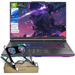 ASUS ROG Strix G16 16" Nebula Display FHD+ 165Hz, Intel i9-13980HX NVIDIA GeForce RTX 4060 VR-Ready Gaming Laptop, 64GB RAM, 2TB SSD, RGB Backlit KB, Bundle with PCO Notebook Fold Radiator, Cooler