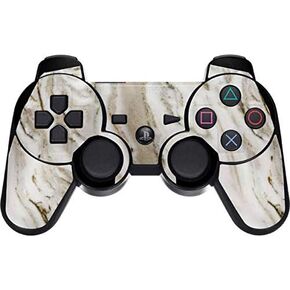 Skinit Decal Gaming Skin for PS3 Dual Shock Wireless Controller - Originally Designed Vanilla Marble Design